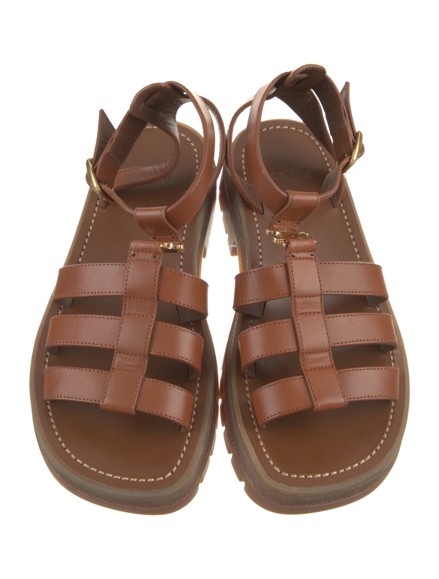 Celine Leather Gladiator Sandals